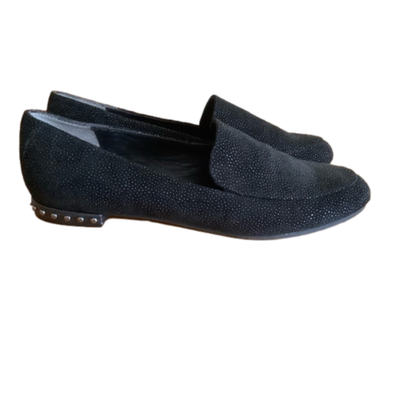 Adrianna Papell black Searay loafer - studded heel size 9.5 low heel pointy toe - Picture 1 of 9